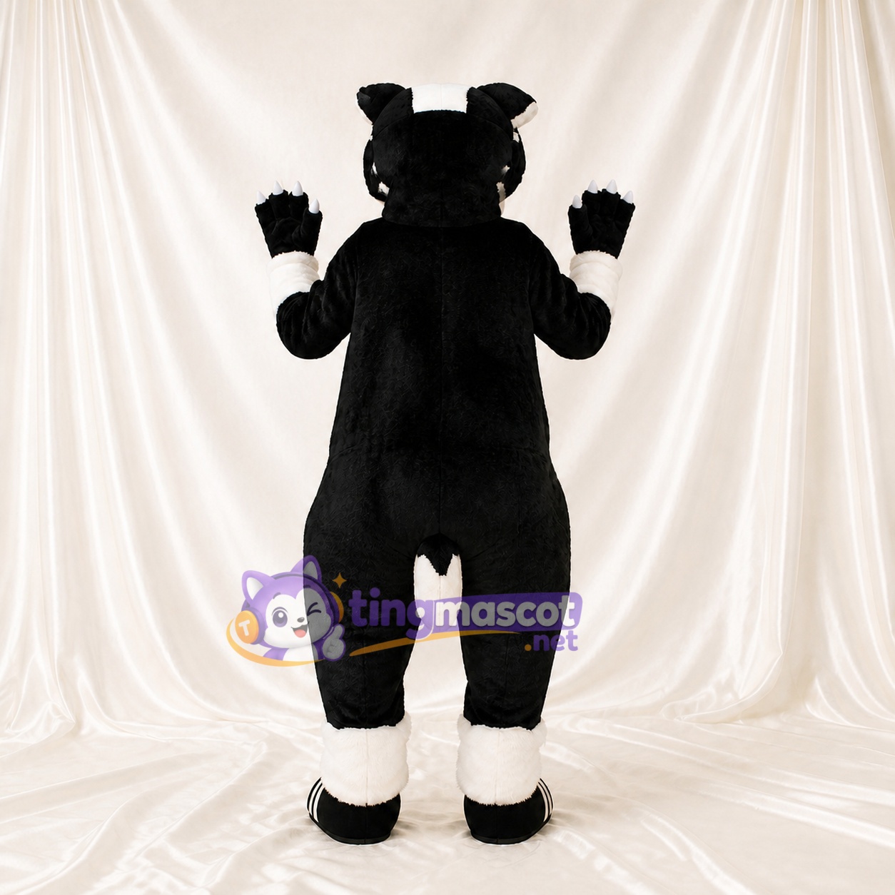 Costume de mascotte blaireau noir intégral pour adultes – événements scolaires Costume de mascotte blaireau noir intégral pour adultes – événements scolaires