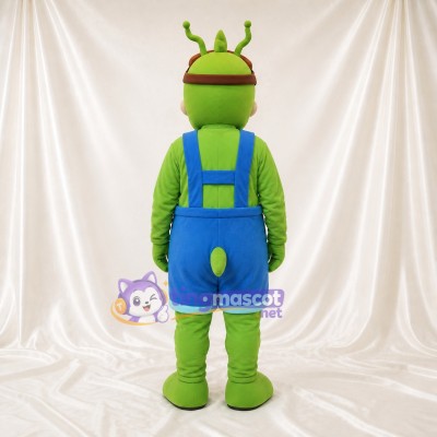 Aviator Goggles Grasshopper Mascot Costume Full Body for Adults School Events