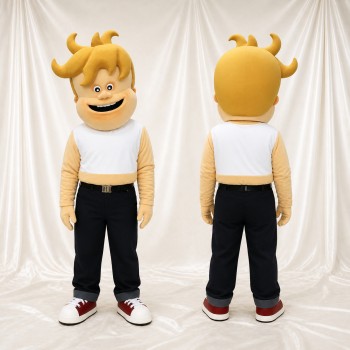 Personnage Garçon Blond Costume de mascotte intégral pour adultes Événements sportifs