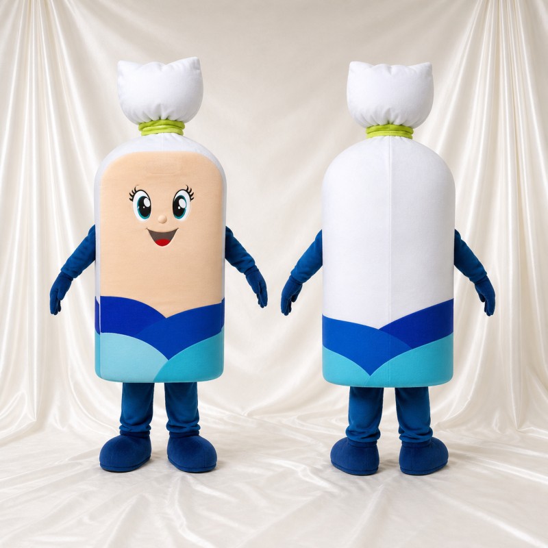 Bottle Character Mascot Costume Full Body for Adults Health Events