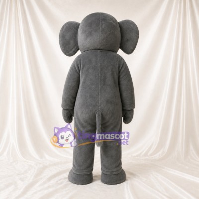 Classic Gray Elephant Mascot Costume Full Body for Adults Zoos