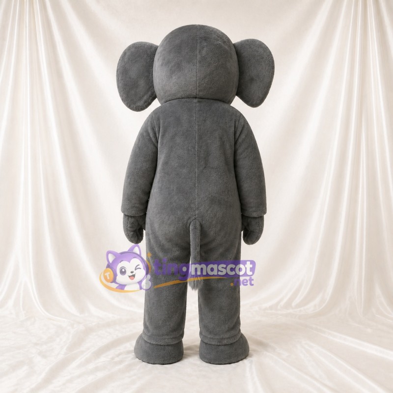 Classic Gray Elephant Mascot Costume Full Body for Adults Zoos