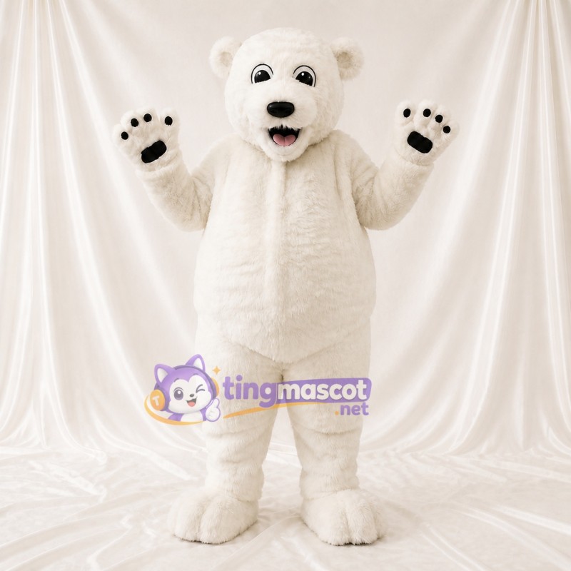 Polar Bear Mascot Costume Full Body for Adults Christmas