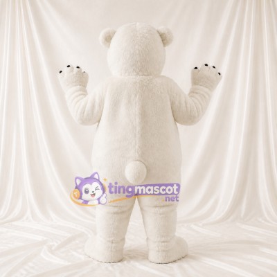 Polar Bear Mascot Costume Full Body for Adults Christmas