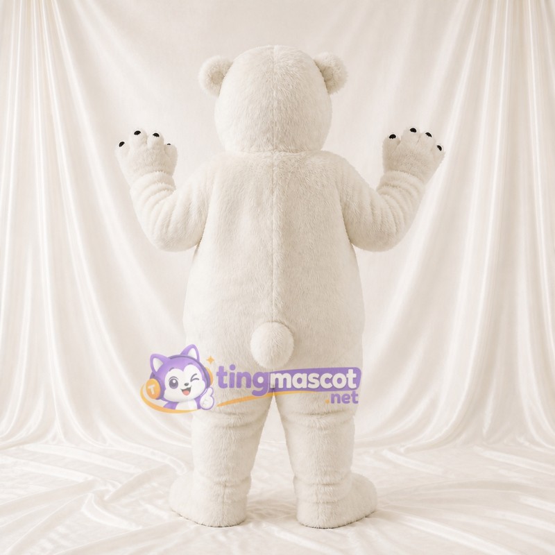 Polar Bear Mascot Costume Full Body for Adults Christmas