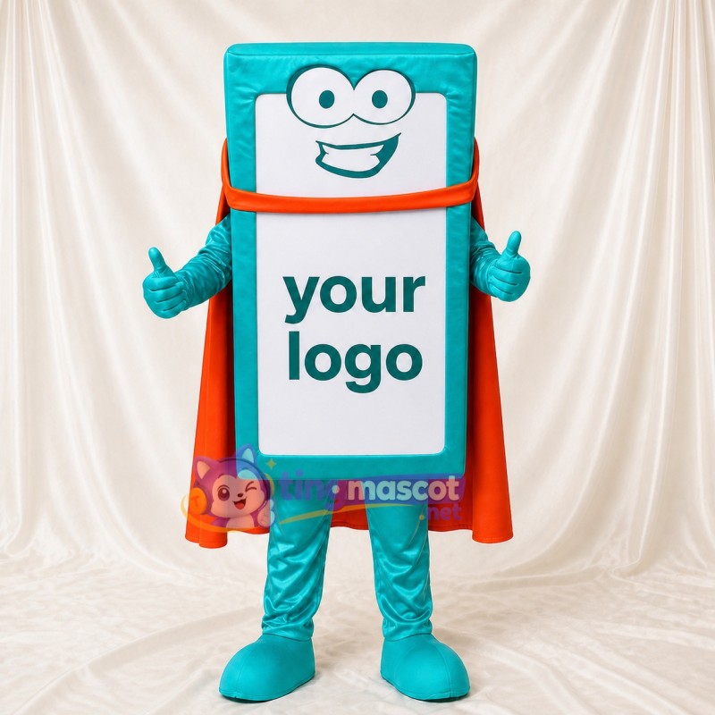 Tablet Character Mascot Costume Full Body for Adults Trade Shows