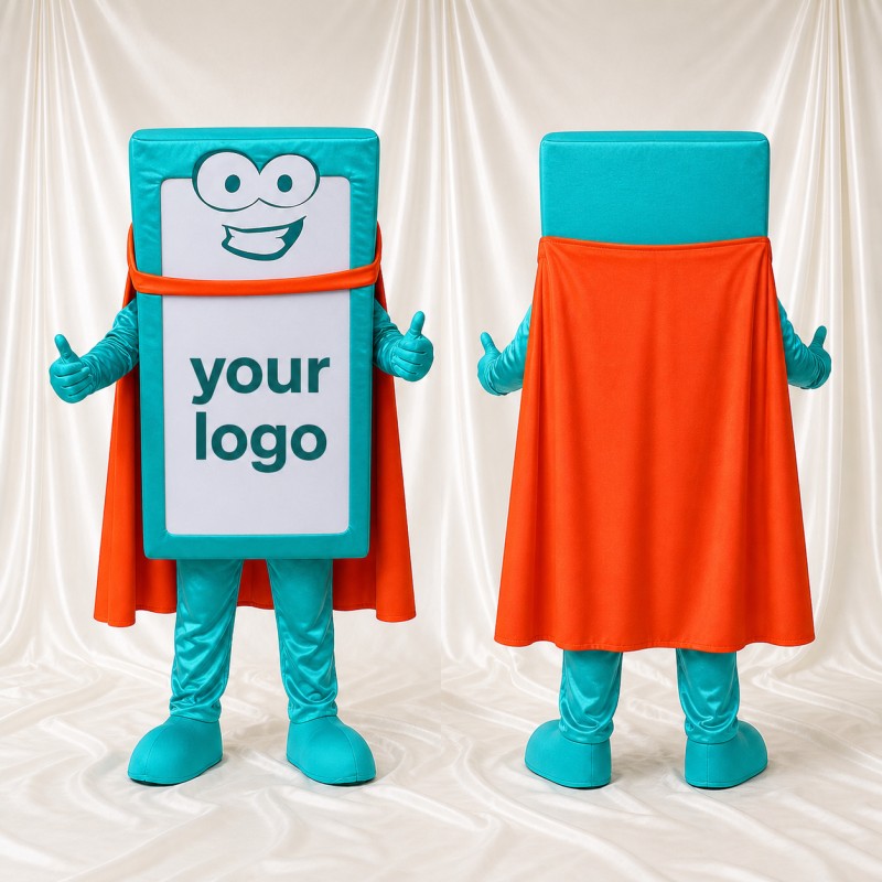 Tablet Character Mascot Costume Full Body for Adults Trade Shows