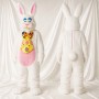 Dapper White Rabbit Mascot Costume Full Body for Adults Christmas