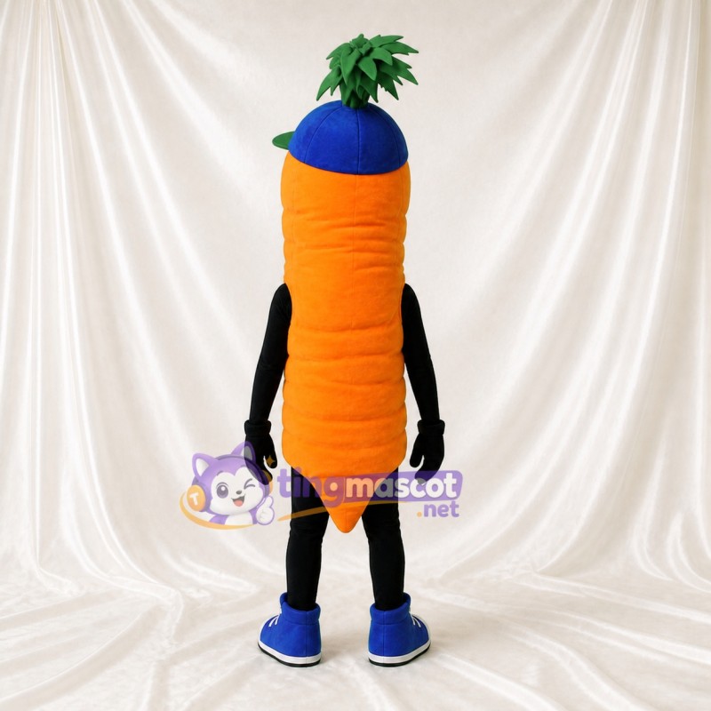 Carotte Orange Costume de mascotte intégral pour adultes Événements gastronomiques