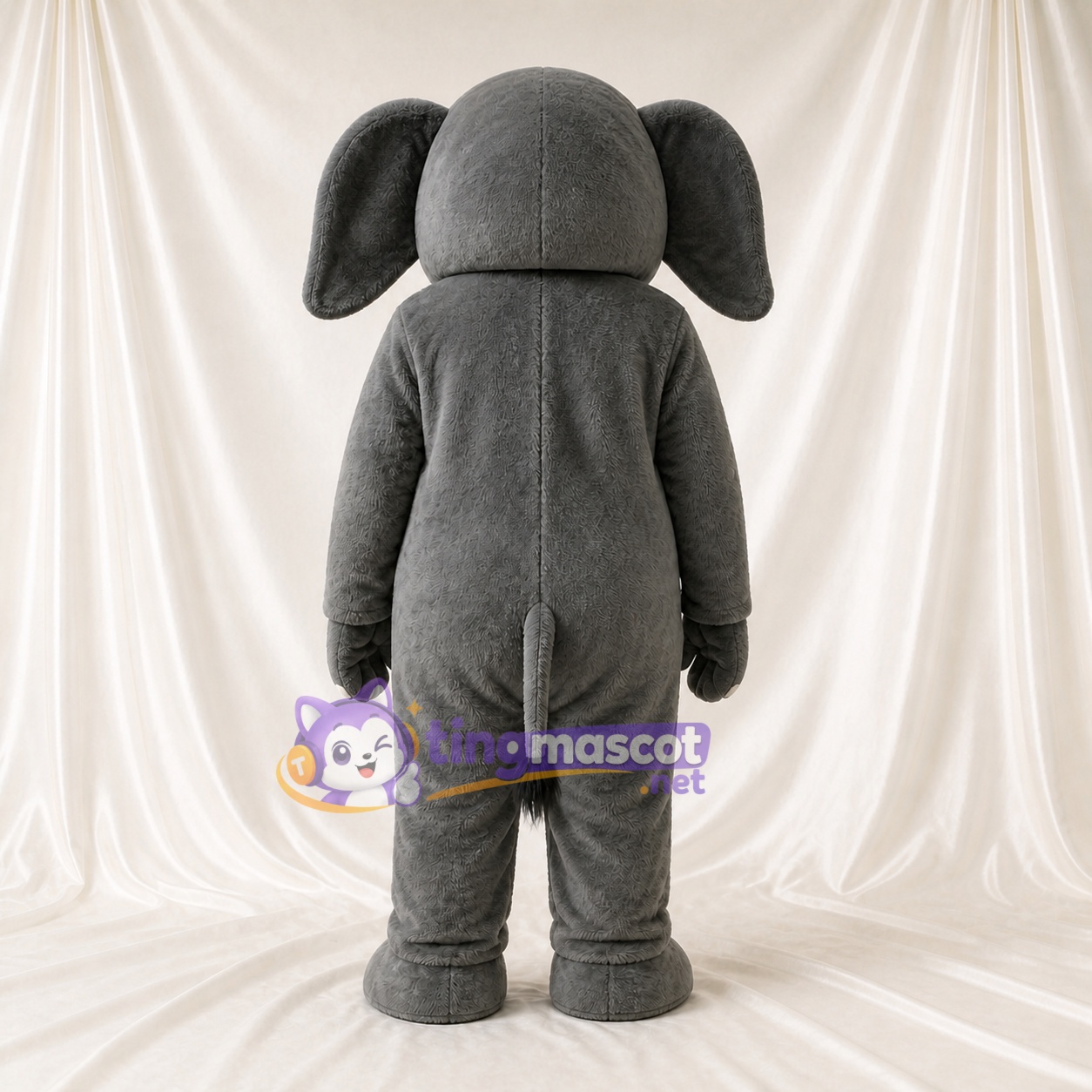 Éléphant classique gris Costume de mascotte intégral pour adultes Zoos Éléphant classique gris Costume de mascotte intégral pour adultes Zoos