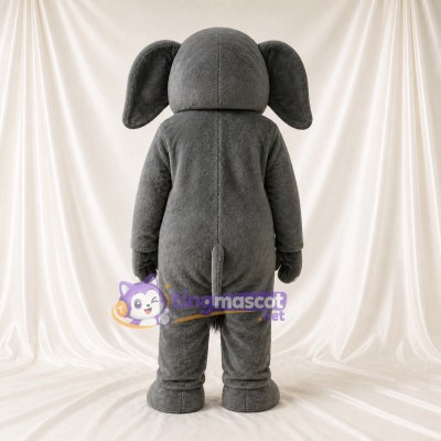 Éléphant classique gris Costume de mascotte intégral pour adultes Zoos