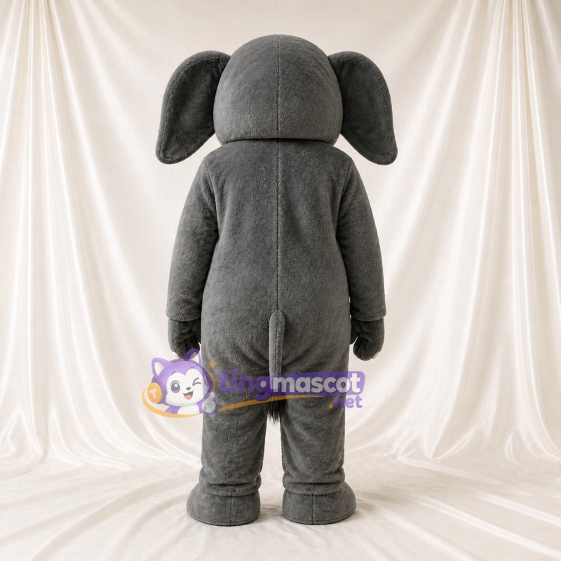 Éléphant classique gris Costume de mascotte intégral pour adultes Zoos