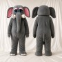 Éléphant classique gris Costume de mascotte intégral pour adultes Zoos