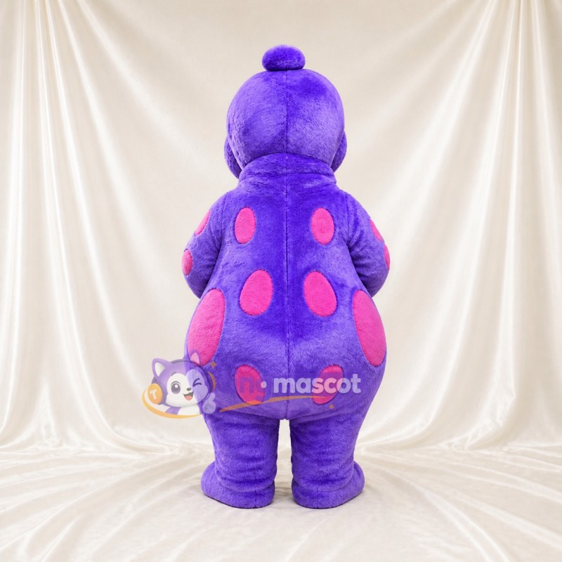 Purple Dinosaur Mascot Costume Full Body for Adults School Events