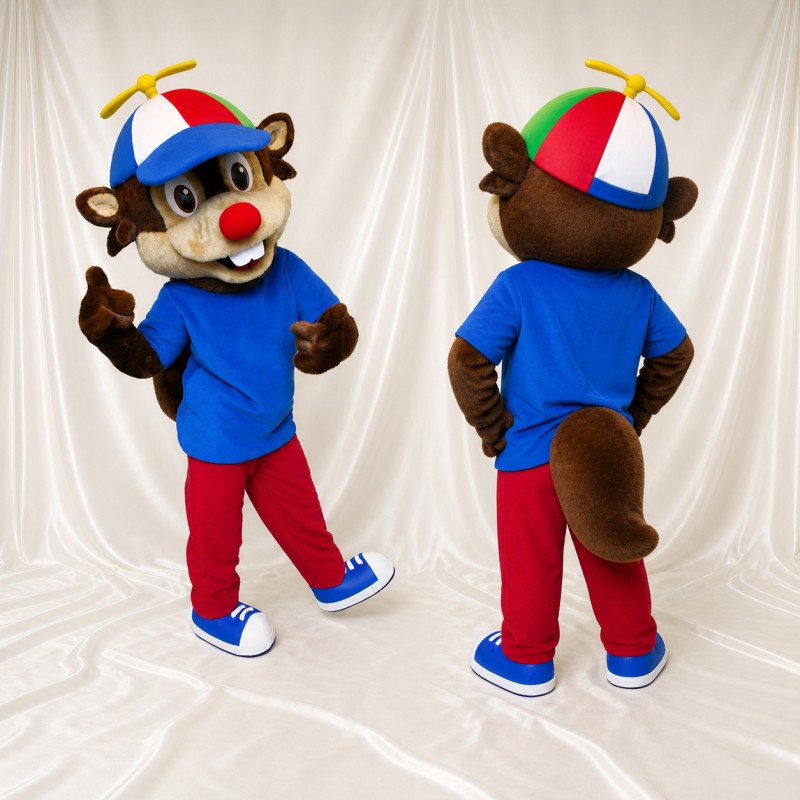 Squirrel Mascot Costume Full Body for Adults School Events