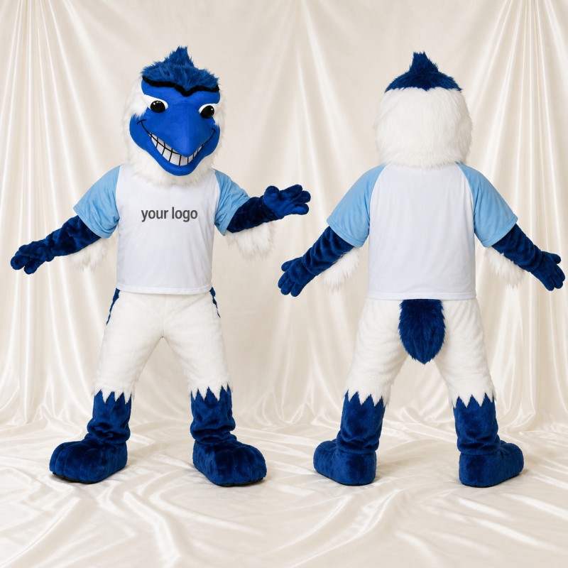 Yeti Mascot Costume Full Body for Adults Sports Events