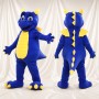 Blue and Yellow Dragon Mascot Costume Full Body for Adults Sports Events