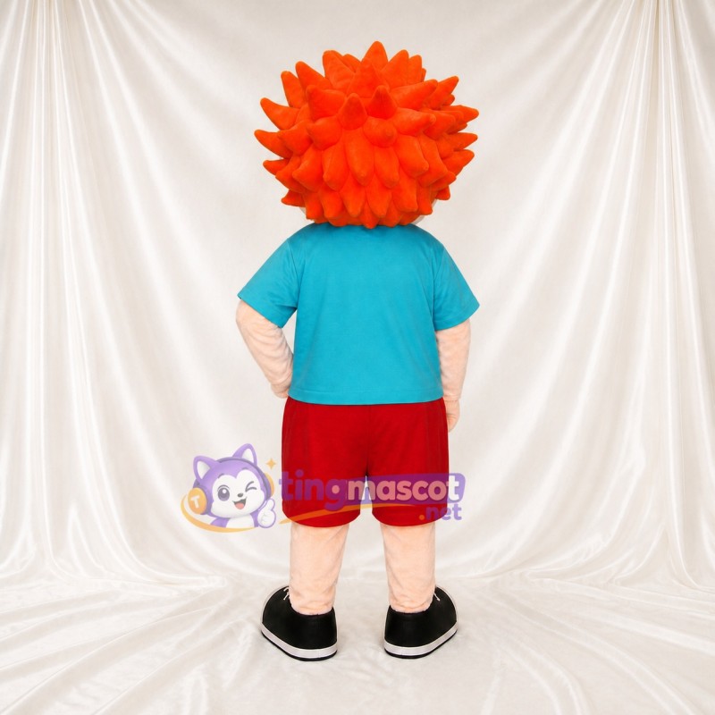 Orange Boy Character Mascot Costume Full Body for Adults School Events