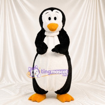 Classic Black Penguin Mascot Costume Full Body for Adults Aquariums