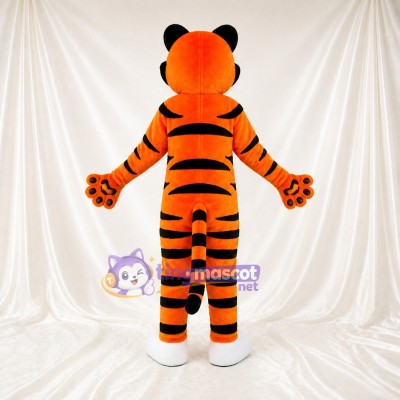Classic Striped Tiger Mascot Costume Full Body for Adults Sports Events