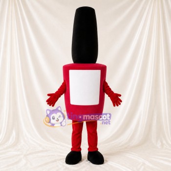 Personnage Tube Rose Vif Costume de mascotte intégral pour adultes Salons professionnels