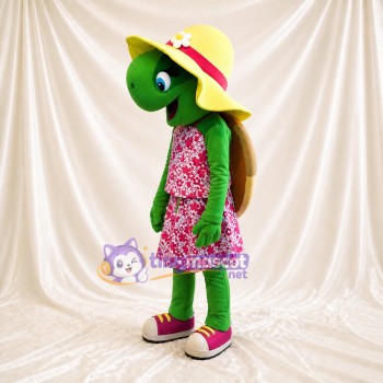 Green Turtle Mascot Costume Full Body for Adults School Events