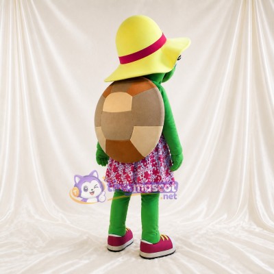 Green Turtle Mascot Costume Full Body for Adults School Events