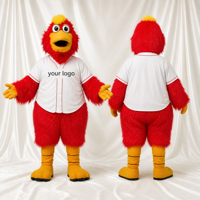 Oiseau Rouge Costume de mascotte intégral pour adultes Événements sportifs