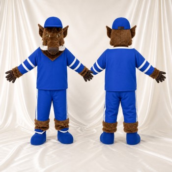 Wild Boar Mascot Costume Full Body for Adults Sports Events