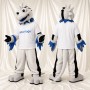 Dragon Blanc Costume de mascotte intégral pour adultes Événements sportifs