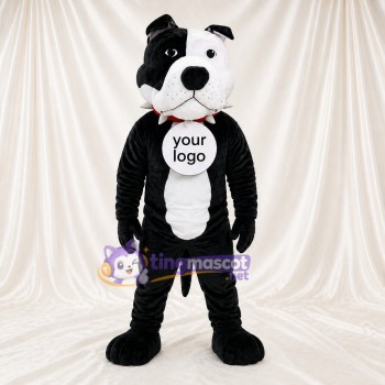 Black Dog Mascot Costume Full Body for Adults Sports Events