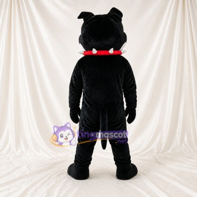 Black Dog Mascot Costume Full Body for Adults Sports Events