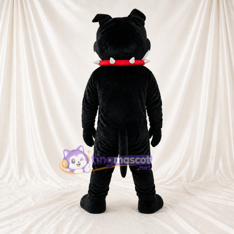 Black Dog Mascot Costume Full Body for Adults Sports Events