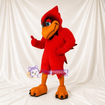 Oiseau Rouge Classique Costume de mascotte intégral pour adultes Événements sportifs