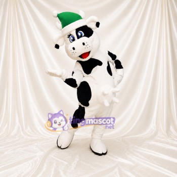Vache Blanche Costume de mascotte intégral pour adultes Événements gastronomiques