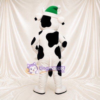 Vache Blanche Costume de mascotte intégral pour adultes Événements gastronomiques