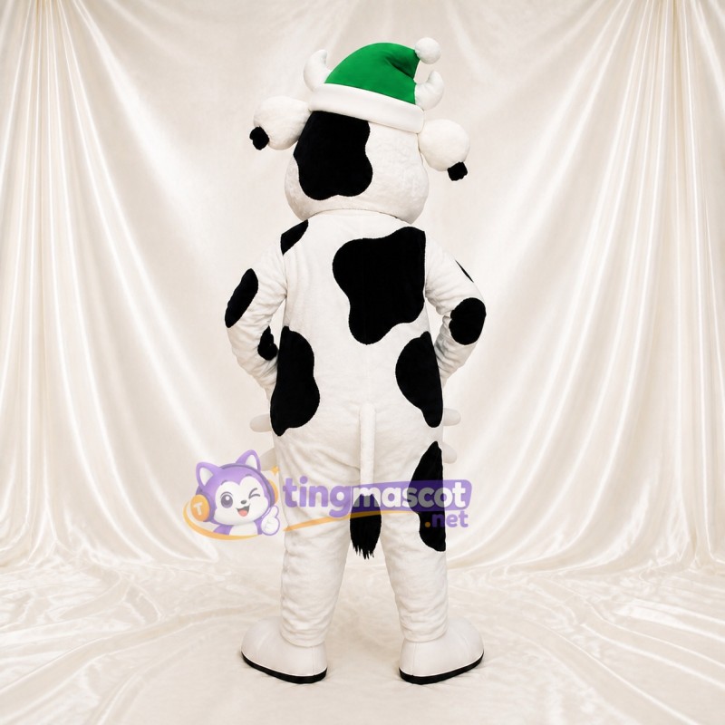 Vache Blanche Costume de mascotte intégral pour adultes Événements gastronomiques