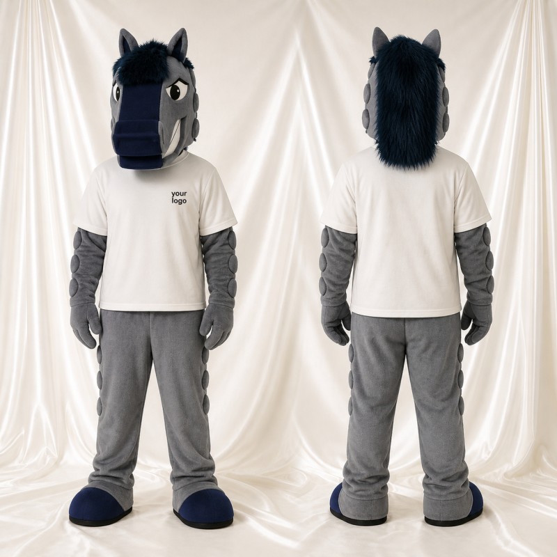 Horse Mascot Costume Full Body for Adults School Events