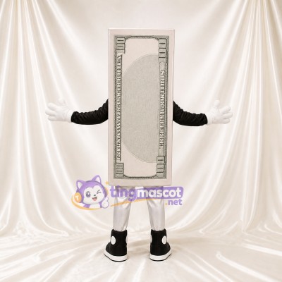 Dollar Bill Mascot Costume Full Body for Adults Trade Shows