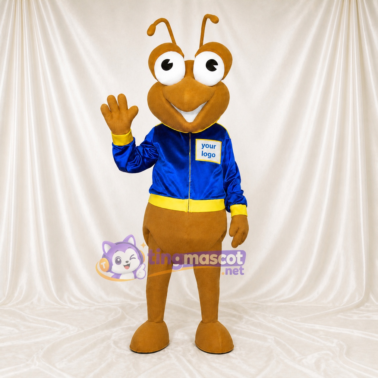 Fourmi Brune Costume de mascotte intégral pour adultes Événements scolaires Fourmi Brune Costume de mascotte intégral pour adultes Événements scolaires