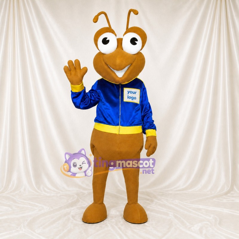 Brown Ant Mascot Costume Full Body for Adults School Events