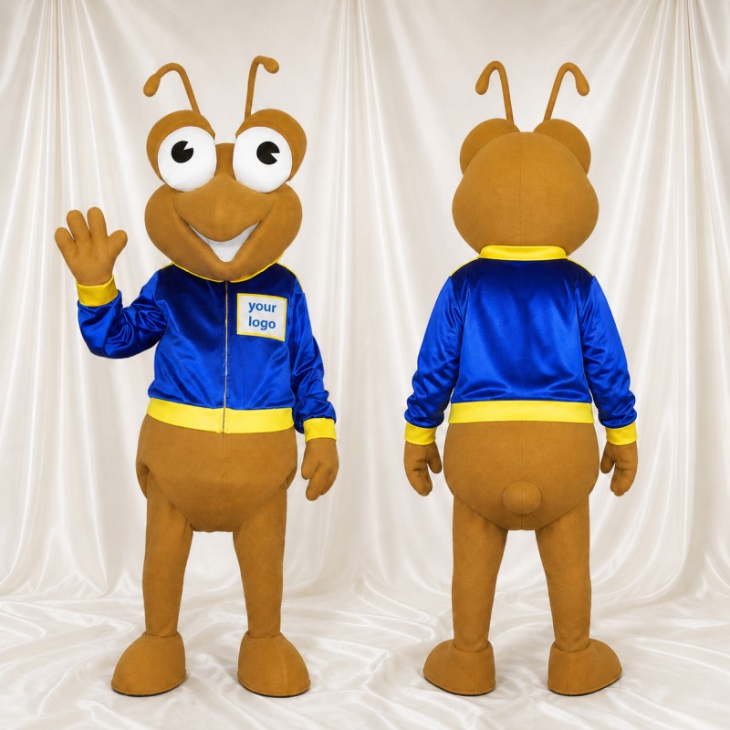Brown Ant Mascot Costume Full Body for Adults School Events