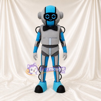 Robot Gris Costume de mascotte intégral pour adultes Événements technologiques