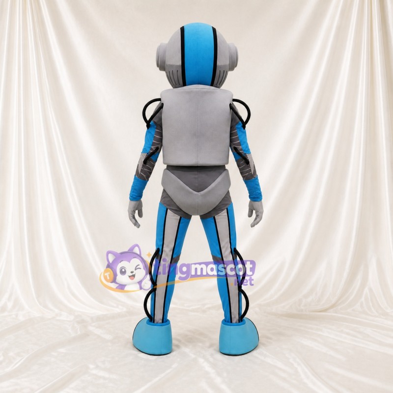 Robot Gris Costume de mascotte intégral pour adultes Événements technologiques
