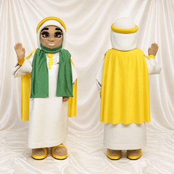 Personnage féminin Costume de mascotte intégral pour adultes Événements de scène