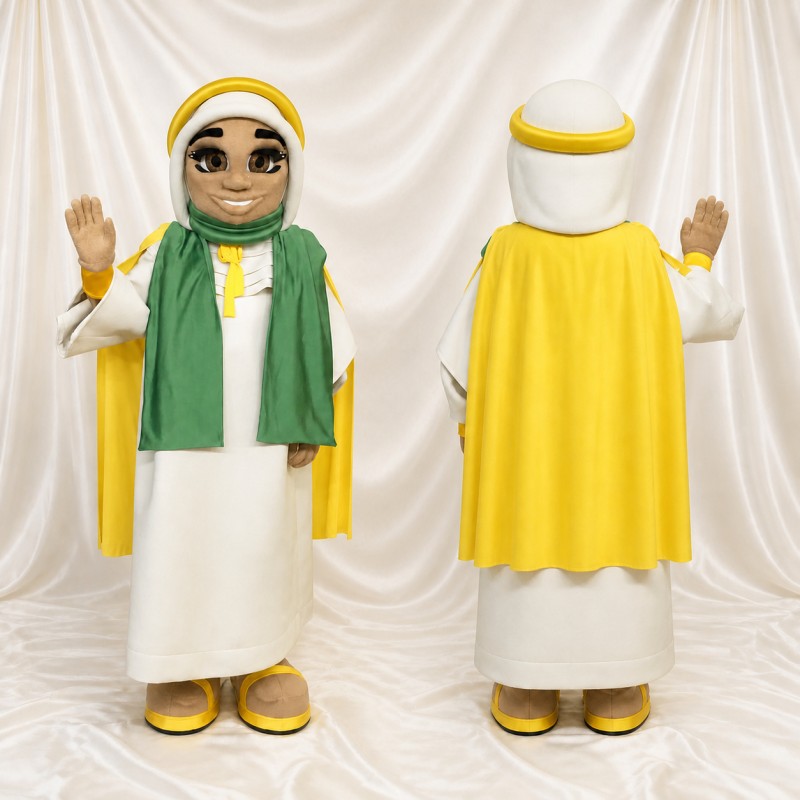 Woman Character Mascot Costume Full Body for Adults Stage Events