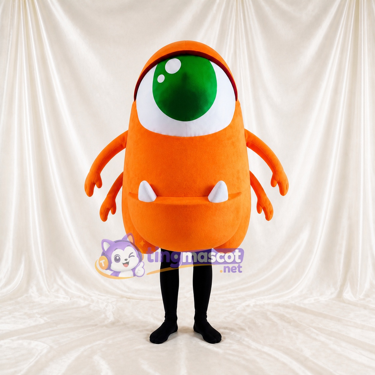 Monstre Orange Costume de mascotte intégral pour adultes Événements technologiques Monstre Orange Costume de mascotte intégral pour adultes Événements technologiques
