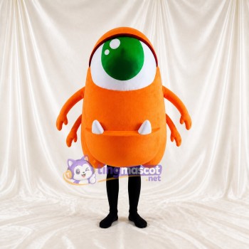 Monstre Orange Costume de mascotte intégral pour adultes Événements technologiques