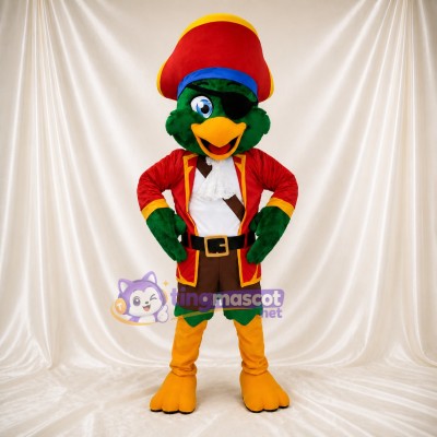 Green Parrot Mascot Costume Full Body for Adults Outdoor Events