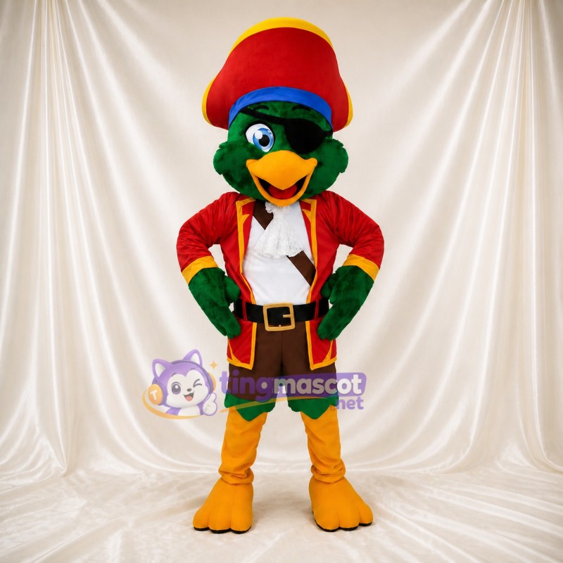 Green Parrot Mascot Costume Full Body for Adults Outdoor Events